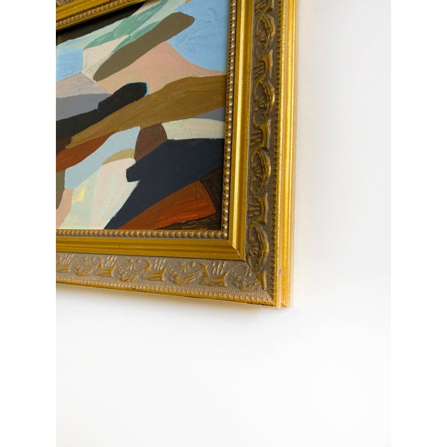 Abstract "Back and Forth" 2026 Painting by Jessalin Beutler in Vintage Frame For Sale - Image 3 of 3