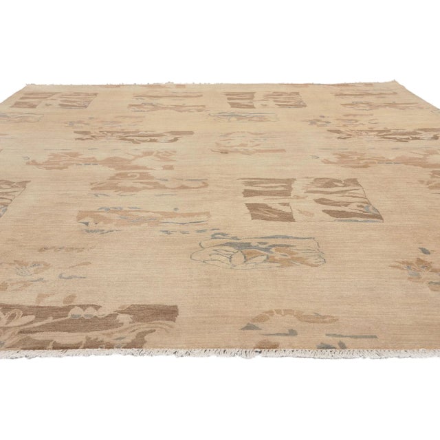 Modern Vintage Indian Rug - 08'00 X 09'09 For Sale - Image 3 of 9