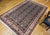 Persian Vintage Persian Tabriz Afshan Rug, Hand-Knotted Wool, Allover Caucasian Shirvan Pattern, Navy & Ivory, 7x10 For Sale - Image 3 of 18