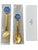 A beautifully crafted 1976 Christmas spoon and fork by A. Michelsen, Copenhagen, designed by Gudmund Olsen. Executed in...