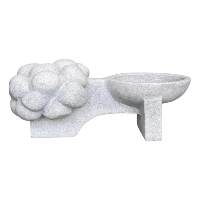 Hand Carved Marble Vessel by Tom Von Kaenel For Sale