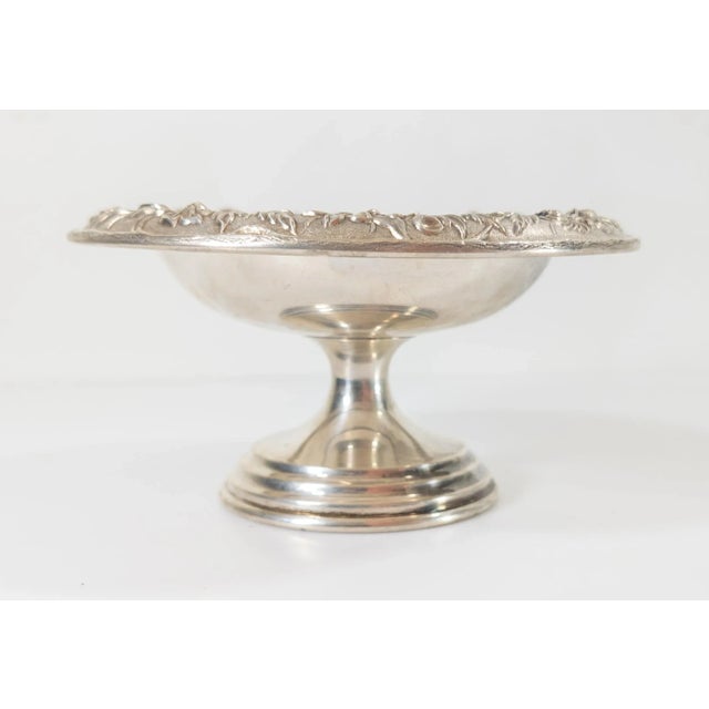 Early 20th Century Sterling Silver Floral Compote by S. Kirk & Sons For Sale - Image 9 of 12