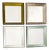 Square Mirrors by Olivier de Schrijver, Set of 4 For Sale