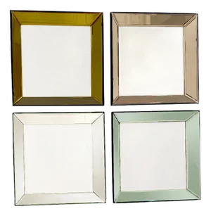 Square Mirrors by Olivier de Schrijver, Set of 4