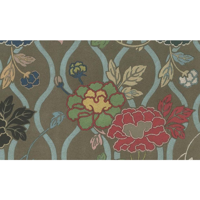 Title: japanese floral textile pattern print by g. A. Audsley, paris, c. 1880 : this stunning color lithograph, published...