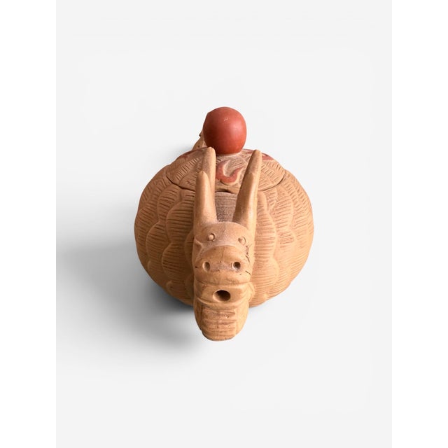 Rare Vintage Chinese Yixing Clay Dragon Teapot For Sale In Los Angeles - Image 6 of 12