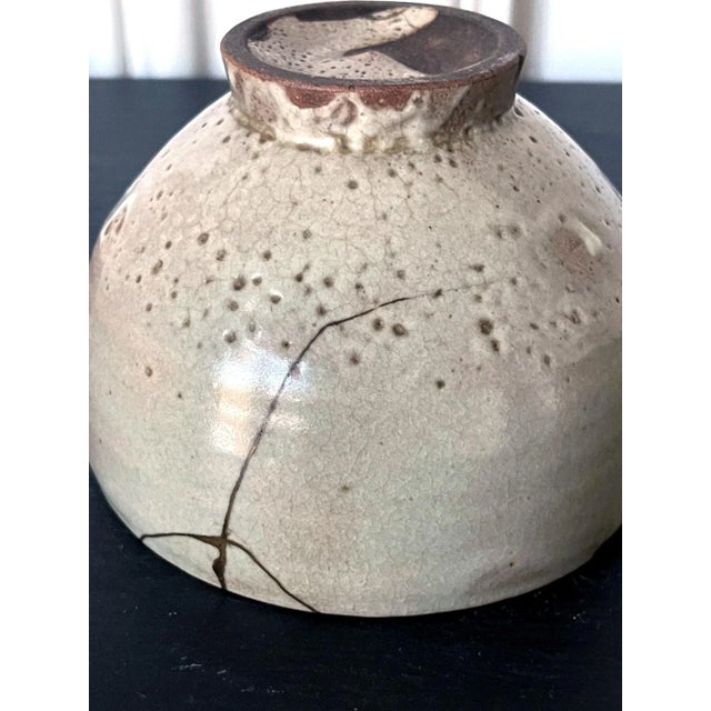 Asian Antique Korean Ceramic Gohon Chawan Tea Bowl Joseon Dynasty For Sale - Image 3 of 13