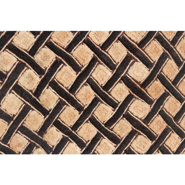 1950s Honeycomb African Kuba Cloth Panel For Sale - Image 5 of 7