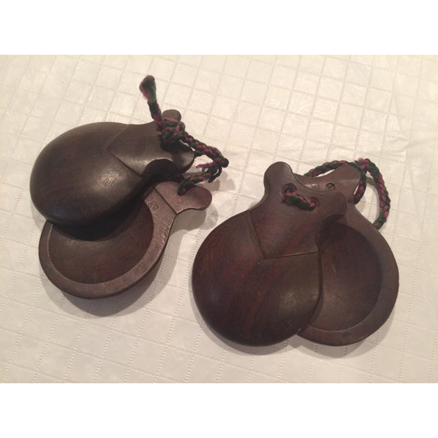 Vintage Traditional Spanish Wood Castañuelas a Pair Chairish