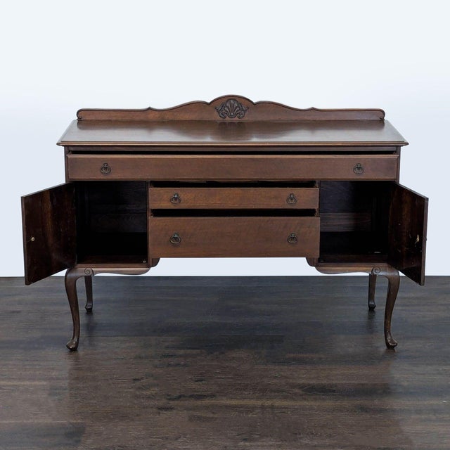 Traditional Vintage Three Drawer Sideboard For Sale - Image 3 of 9