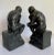 Pair of Signed "The Thinker" Bronze Clad Figurative Nude Male Bookends For Sale - Image 10 of 12