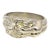 14k White Gold Modern Style Exotic Erotica Ring, Size 7.75 For Sale