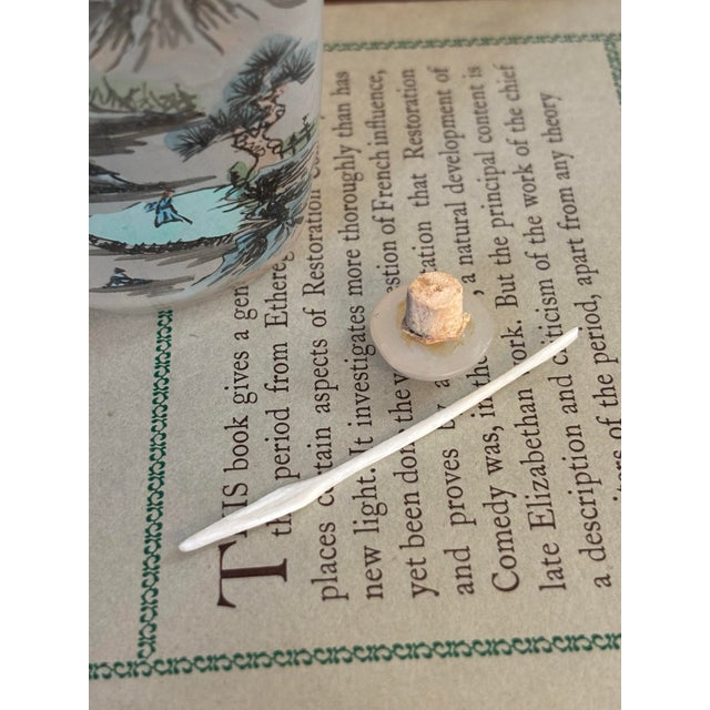 Vintage Chinese Reverse Painted Glass Snuff Bottle For Sale - Image 4 of 5