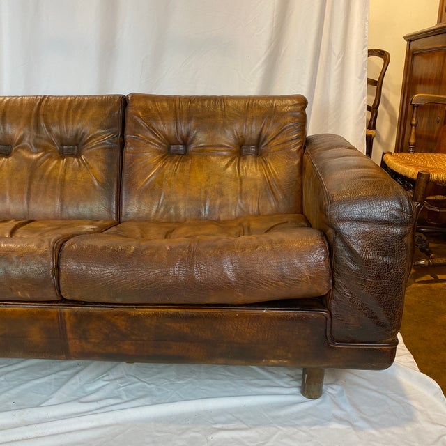 Danish Mid-Century Leather Sofa | Chairish