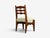 Guillerme & Chambron, Dining Chair, Oak, Green Fabric, France, 1950s For Sale - Image 9 of 9