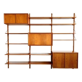 Mid-Century Modern Danish Royal Wall Unit by Poul Cadovius, 1950s For Sale