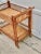 Vintage Bamboo Two Shelf Bart Cart For Sale - Image 4 of 11