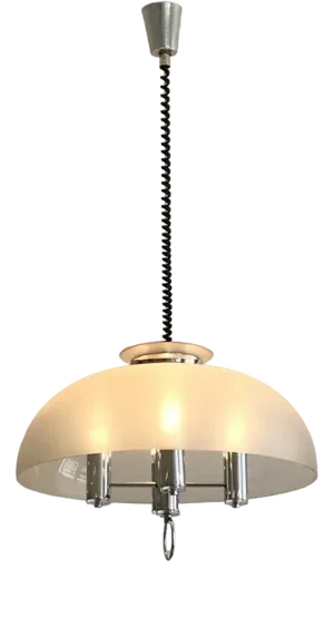 Space Age Acrylic Glass Ceiling Lamp attributed to Guzzini, Italy, 1960s