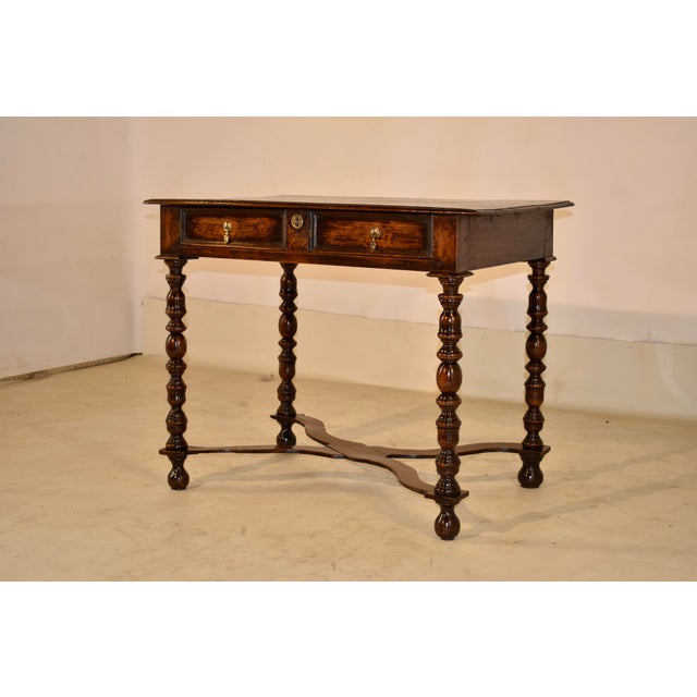 Early 18th Century Late 17th/Early 18th Century English Oak Side Table For Sale - Image 5 of 9