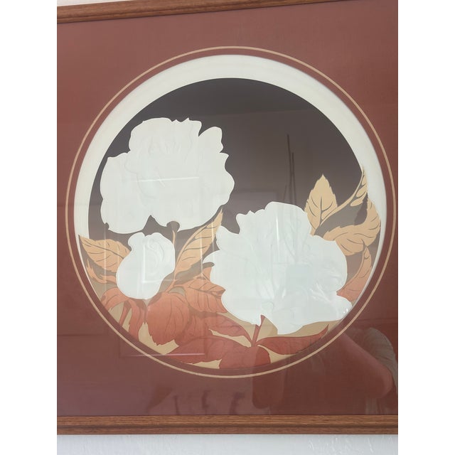 David Allgood Embossed Roses Serigraph | Signed Numbered Art Deco Print (1983) For Sale - Image 12 of 12