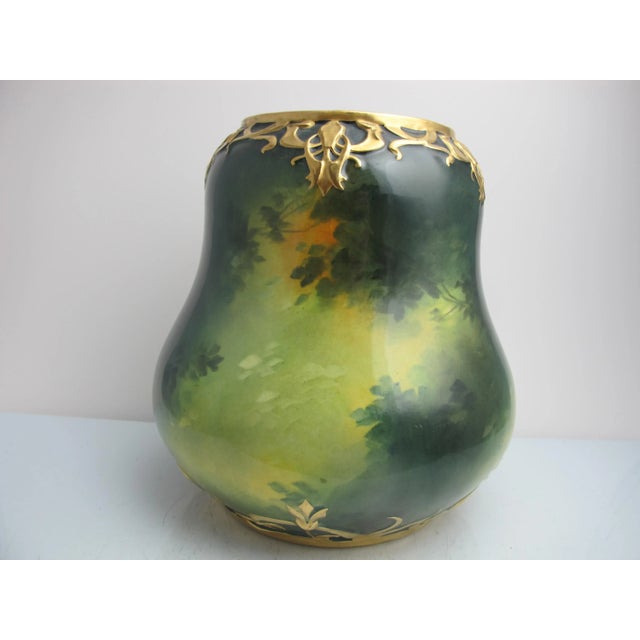 Figurative Royal Bonn Germany Porcelain Figural Female Portrait Vase Signed Asph For Sale - Image 3 of 7