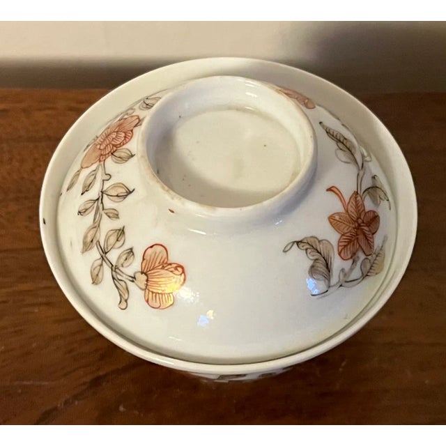 Antique 18th Century Chinese Export Porcelain Tea Cup or Bowl and Cover For Sale - Image 11 of 12