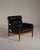 1960s Black Leather Amiral Chair by Eric Merthen, Sweden, 1960 For Sale - Image 5 of 14