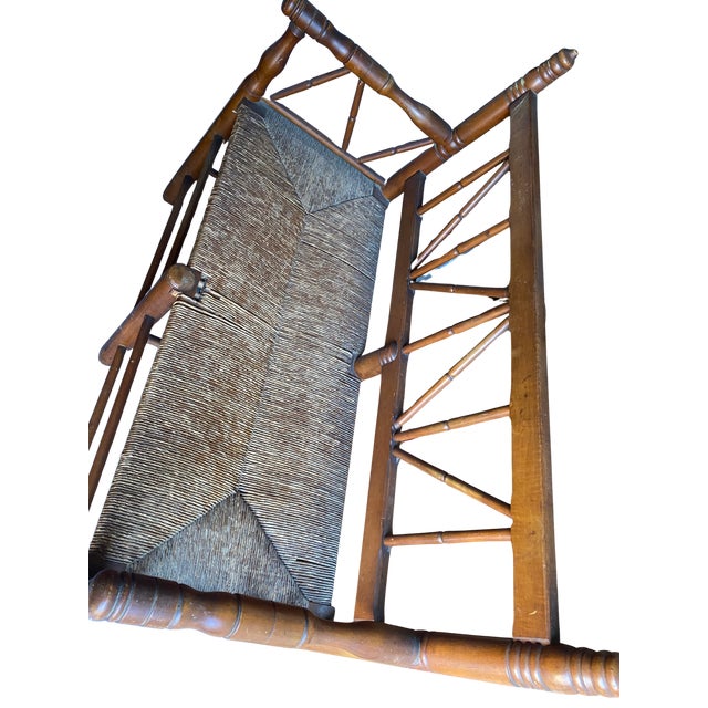 American 19th Century American Colonial Spindle-Back Settee, Maryland For Sale - Image 3 of 4