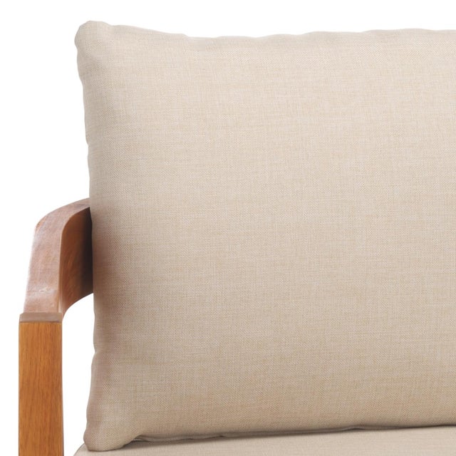 Spritely Home Owen Loveseat + Table, Natural/Taupe For Sale - Image 4 of 9