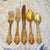 1990s Baroque by Godinger Gold Plated 65-Pc Flatware Set (Service for 12 With Serving Pieces and Chest) Vintage For Sale - Image 17 of 18