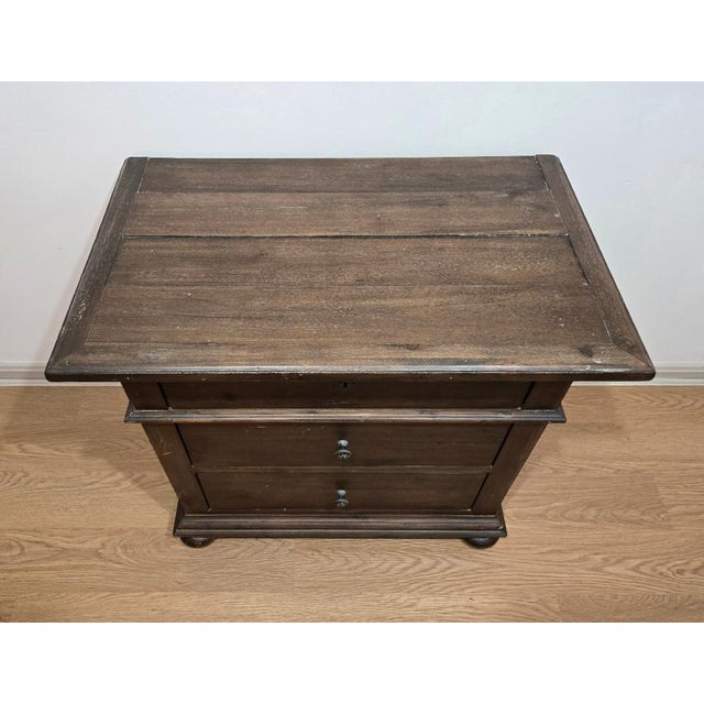 Restoration Hardware A Pair of Restoration Hardware St. James Nightstands For Sale - Image 4 of 6