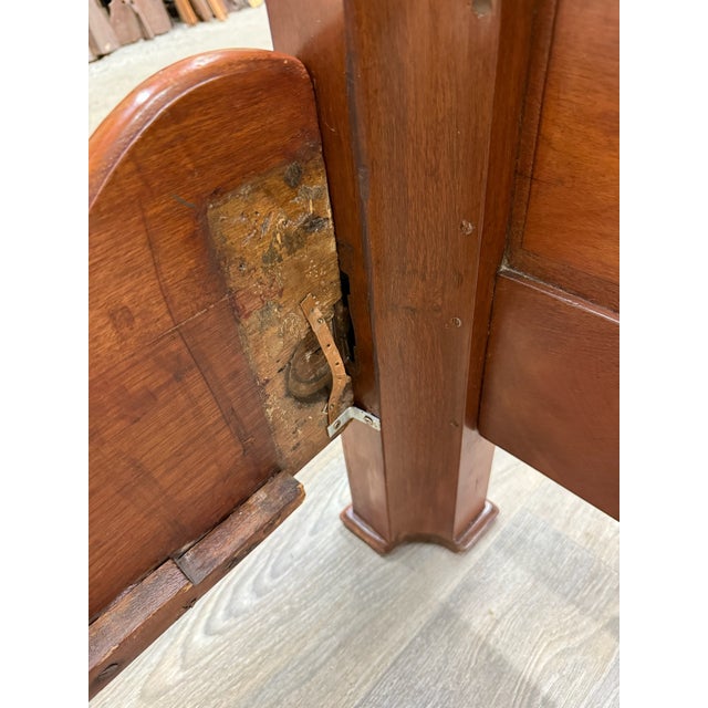 Antique Full Size Victorian Carved Walnut Bed For Sale - Image 15 of 18