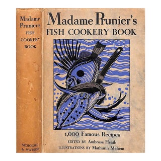 "Madame Prunier's Fish Cookery Book" 1938 For Sale