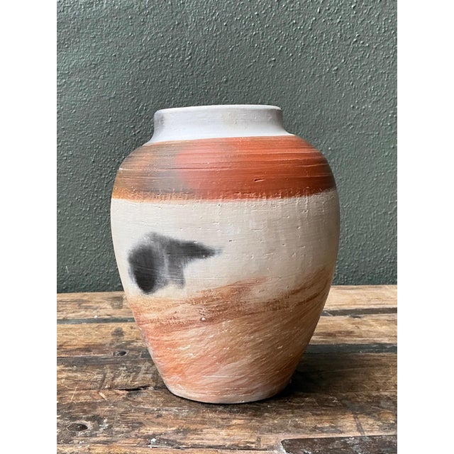 Vintage Studio Pottery Burnished Ceramic Vase For Sale - Image 9 of 15