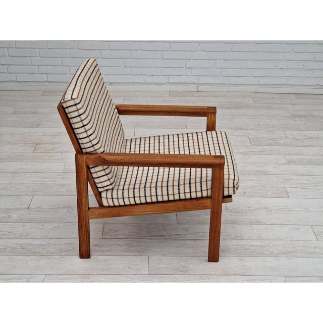 Danish Oak Model Capella Armchair by Illum Wikkelsø for Eilersen Møbler, 1970s For Sale - Image 11 of 18