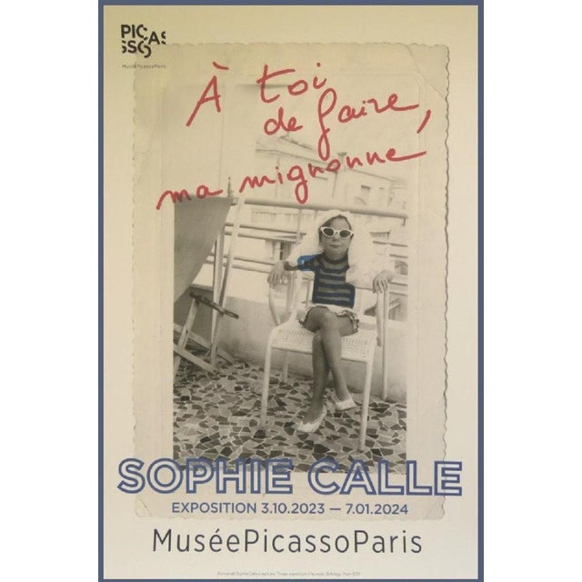 Sophie Calle, Original Sophie Calle at Picasso's Exhibition Poster, 2020s, Print For Sale