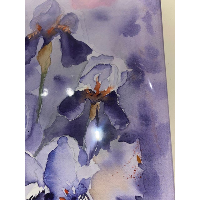 Venice, Italy - Iris Azzurro - Watercolor on Paper Artist: Ornella Bergamin Date: 2006 Dimensions: 24 x 41 cm A graceful...