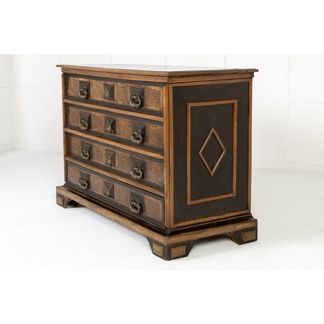 Antique Italian Walnut Chest of Drawers, 1700s For Sale - Image 6 of 9