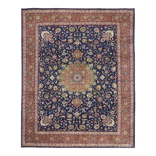 1970s Old Persian Tabriz Masterpiece Rug 9’8″ X 12’0″ For Sale