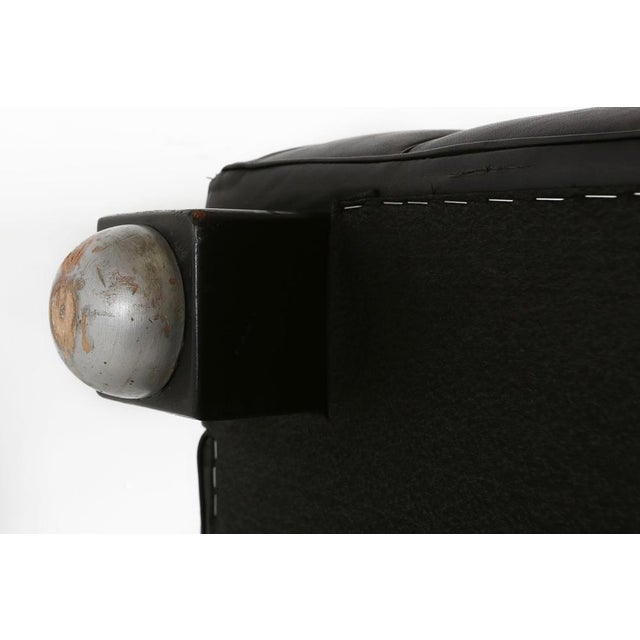 Black Leather Model 8020 Kubus Sofa by Josef Hoffmann for Wittmann, Austria, Early 1980s For Sale - Image 10 of 13