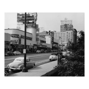 1950s Vine Street Hollywood Photograph by Don Ware