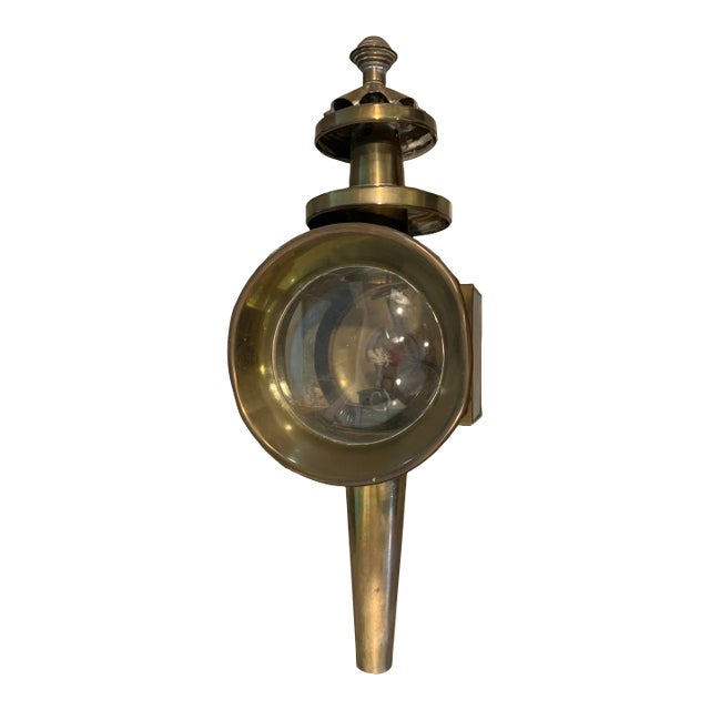 Early 20th Century Brass Carriage Lantern For Sale