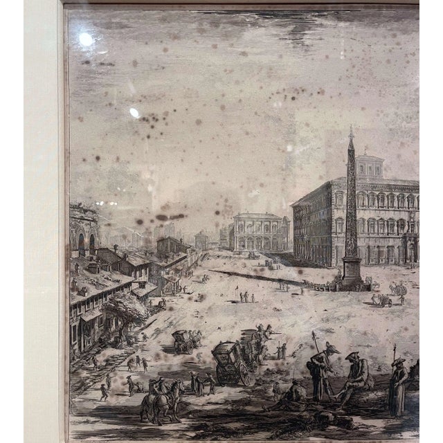 18th Century Italian Neo Classical Saint John Basilica Black and White Engraving For Sale In Dallas - Image 6 of 12