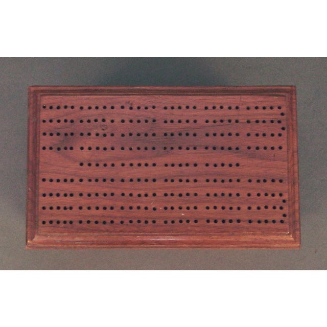 American 1940s Cribbage Board Stash Box For Sale - Image 3 of 5