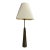 Vintage Cast Brass Table Lamp French 1970's For Sale