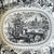 Farmhouse Antique English Black Transferware Platter “Italian Buildings” by P. Hall, C. 1820–1840 For Sale - Image 3 of 8