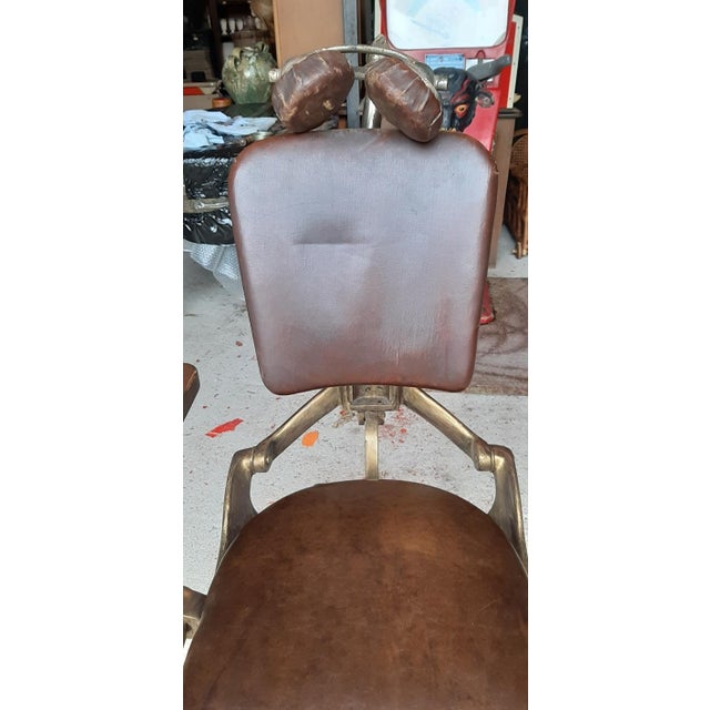 Early 20th Century French Barbers Chair by Corno, 1900 For Sale - Image 5 of 13