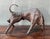 Vintage Metal Abstract Bull Sculpture For Sale - Image 10 of 16