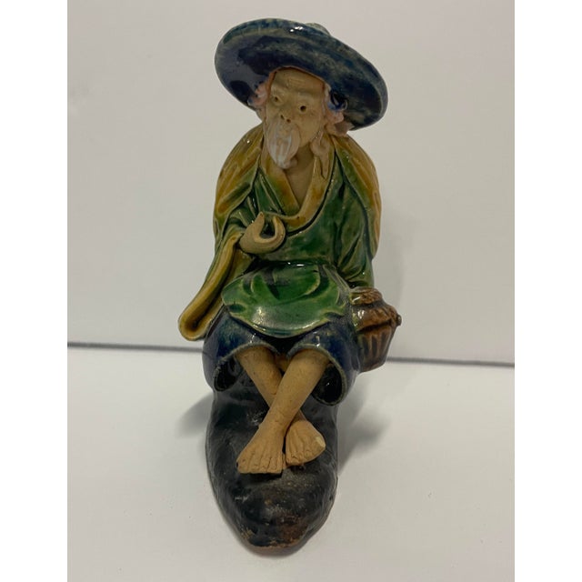 Ceramic Chinese Mudmen Figures - Set of Three For Sale - Image 7 of 8