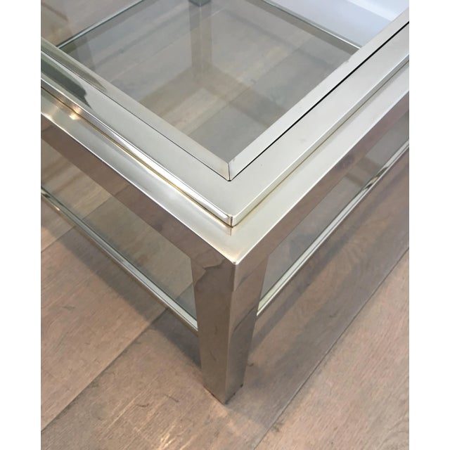 1970s Chrome Side Tables, French, circa 1970 - A Pair For Sale - Image 5 of 13